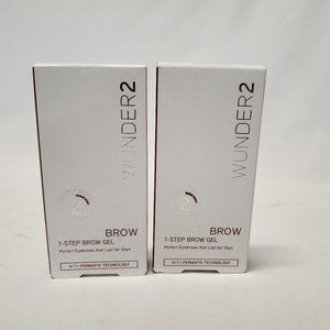 2 pack of Wunder2 Wunderbrow Brow Gel-Black/Brown